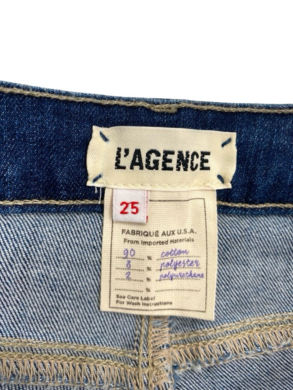 L’AGENCE Jeans Women's Size 25 Margot Mirage Blue Mid Rise Skinny New - Picture 6 of 7